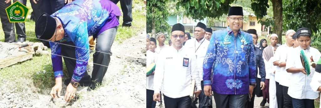 Kakanwil Kemenag Maluku Letakan Batu Pertama Pembangunan Mushola Al-Hidayah MTsN 6 Malteng