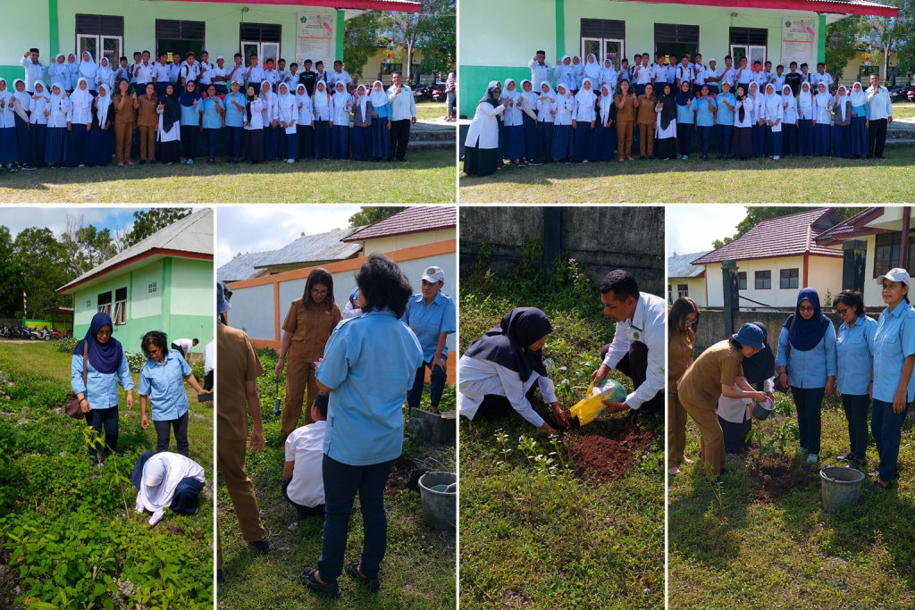 MTsN 6 Maluku Tengah dan UPTD KPH Ambon Gelar Penghijauan, Wujud Kesadaran Ekologis Program Ekoteologi Kemenag RI