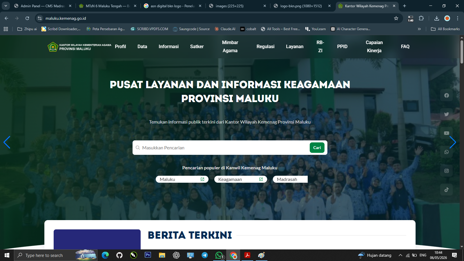 Web Portal Kemenag Maluku